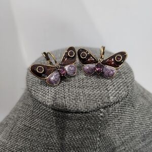Vintage coon-lin butterfly earrings